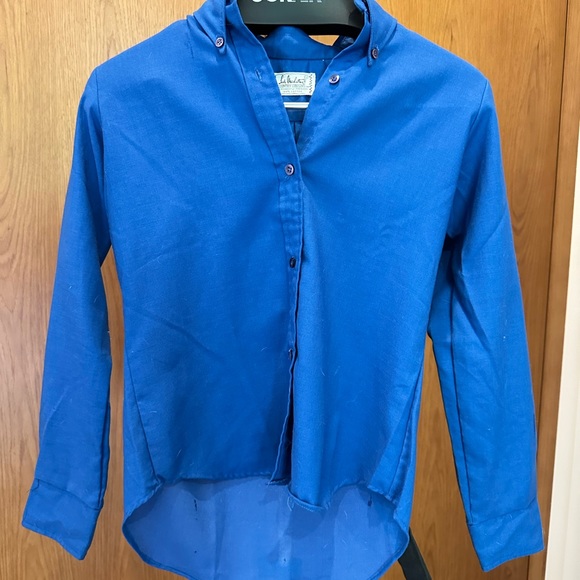 Bright Blue Wrinkle Resistant Button-Down Shirt - Picture 3 of 3